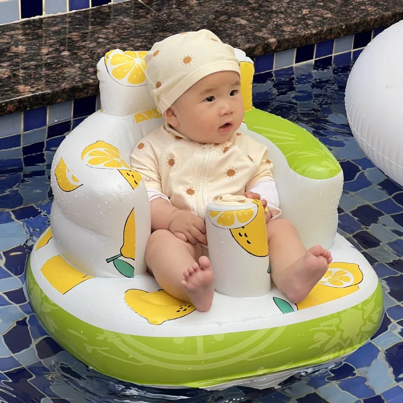 Inflatable Baby Chair with Built-in Pump