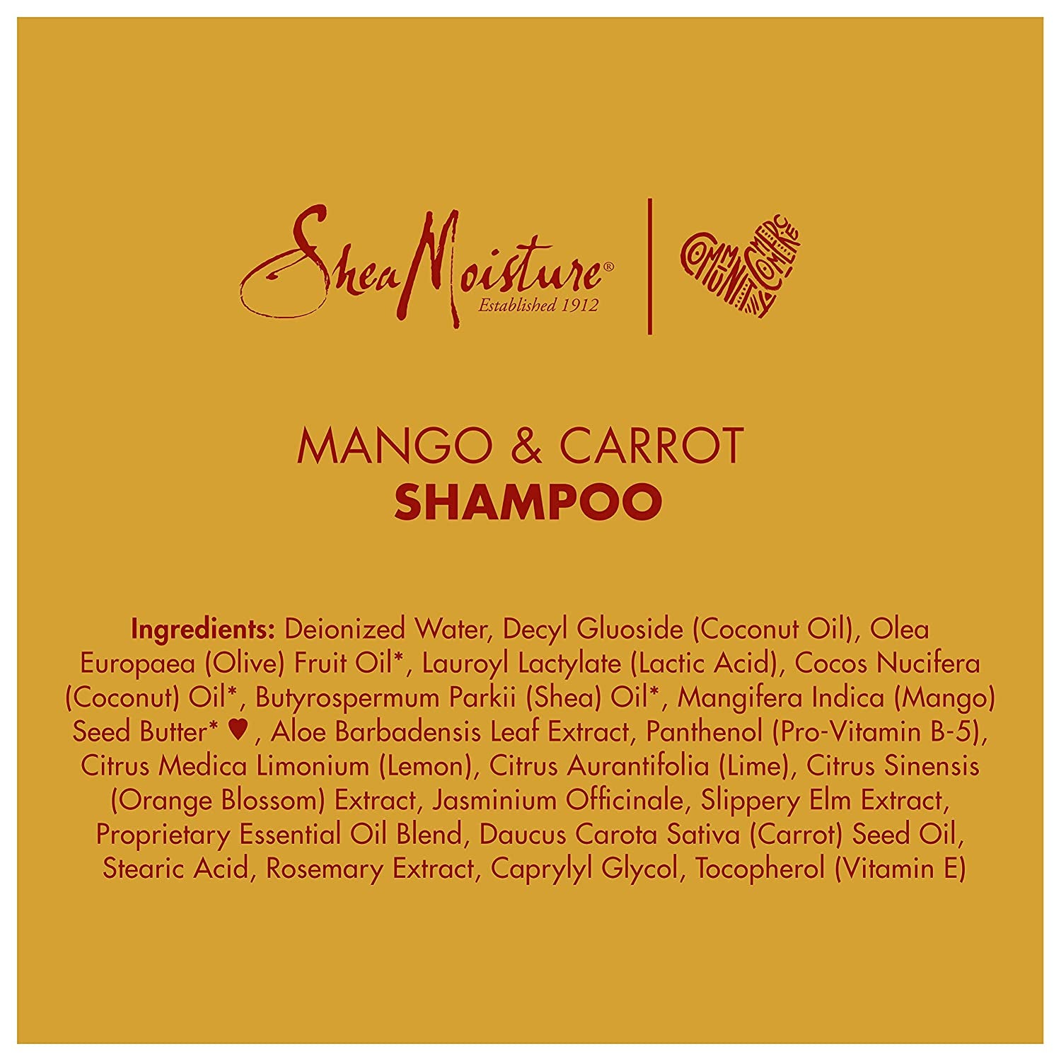 Sheamoisture Kids Shampoo, Extra-Nourishing Mango & Carrot Shampoo with Shea Butter, 8 Oz