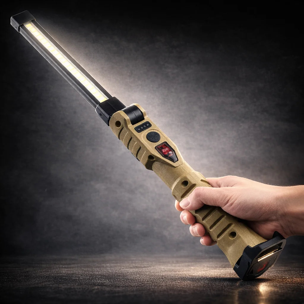 Folding COB LED Work Light – USB Rechargeable, 7 Modes