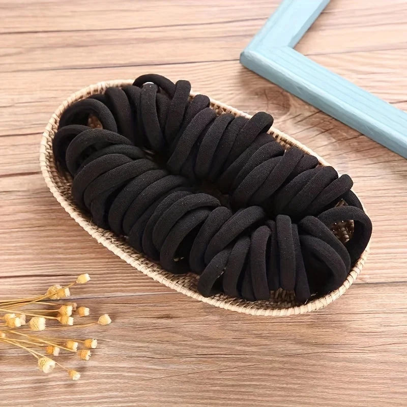 50/100pcs Boho Seamless Elastic Hair Ties-Thick Comfortable &...