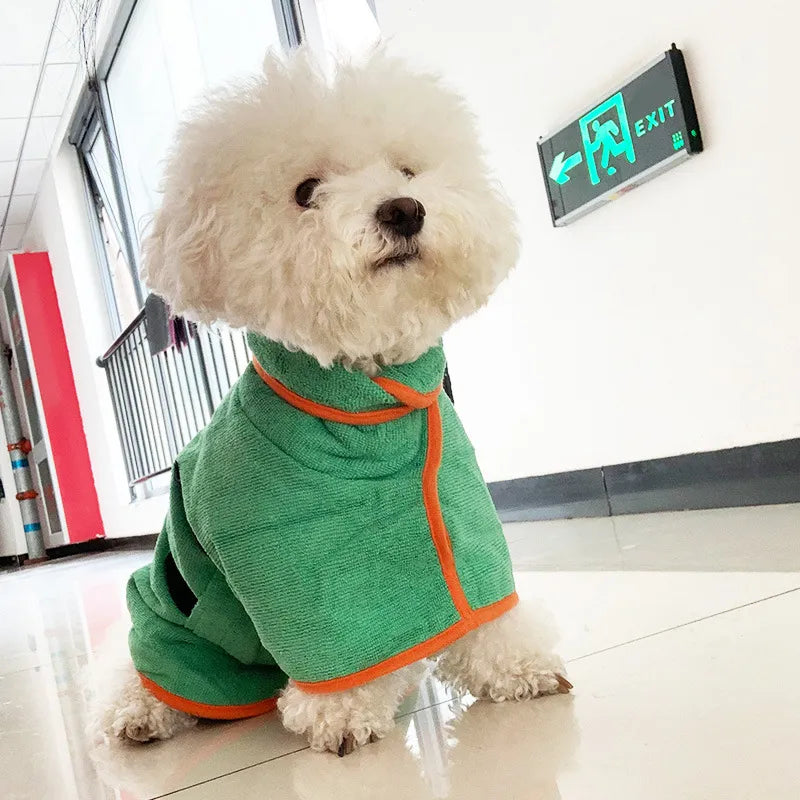 Microfiber Pet Bathrobe – Fast-Drying Dog Towel