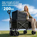 Foldable Travel Trailer Outdoor Camping Wagon For Picnic And Campsite Use