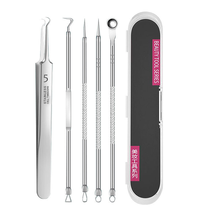 Stainless Steel Acne Extraction Tool Set — 8 Piece