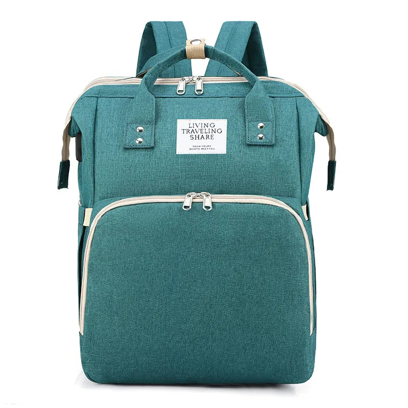 Diaper Backpack with Insulated Bottle Pockets