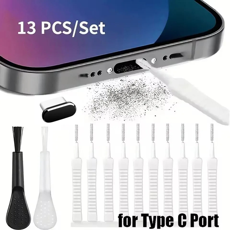 Phone & Earbuds Cleaning Kit with Dust Plugs