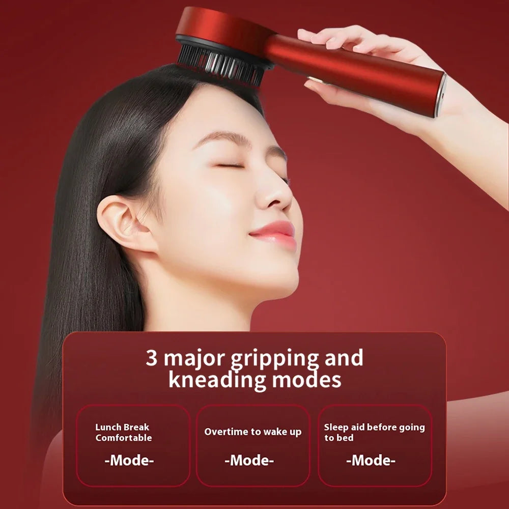 Red Light Scalp Massage Comb with Heat Therapy