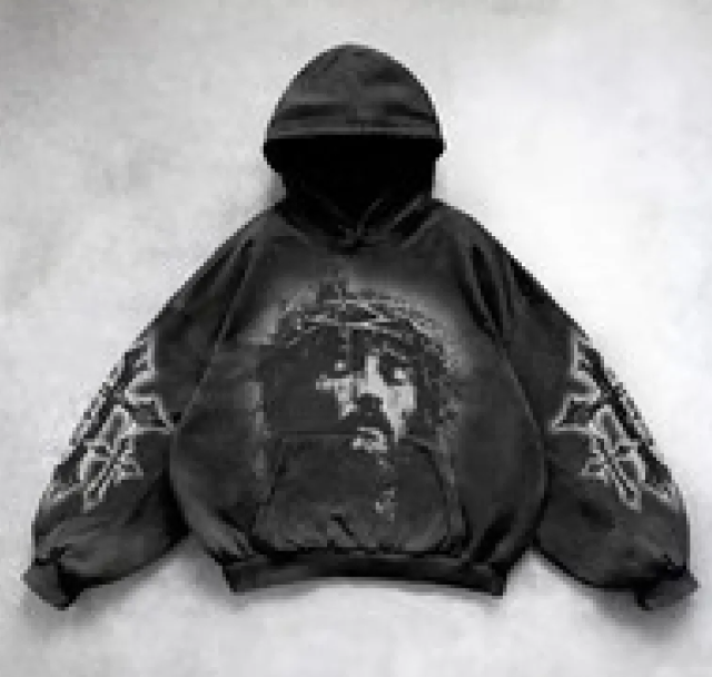 Y2K Streetwear Hoodie with Bold Graphic Print