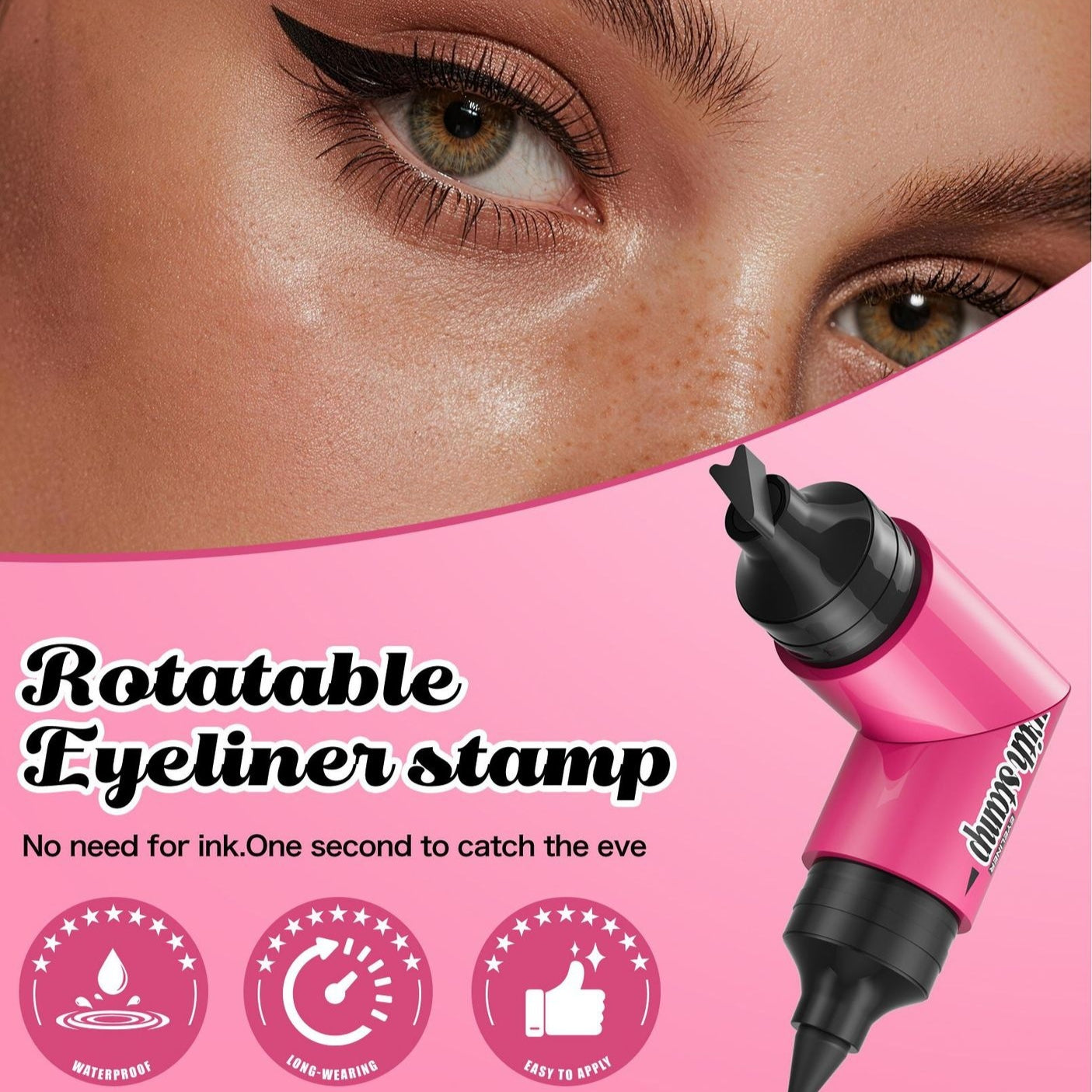Double-Headed Stamp Eyeliner Pen
